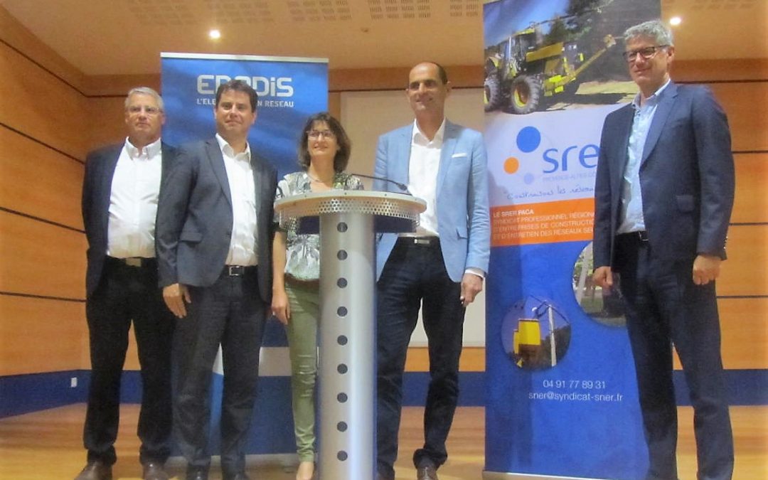 Signature d’une charte entre ENEDIS et le SRER PACA, le 25 mai 2018