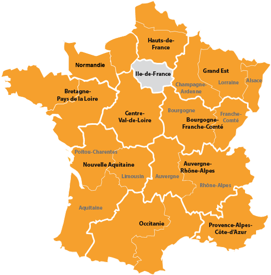 Carte de France des SRER