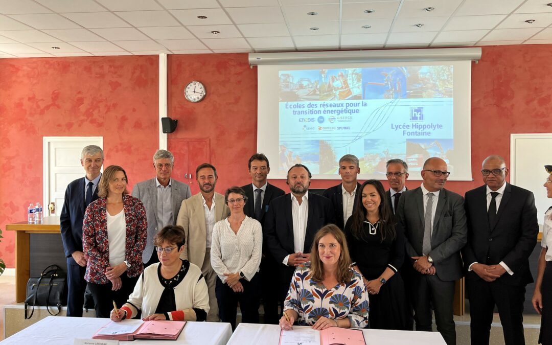 Inauguration d’une classe « réseaux électriques » au lycée Hippolyte Fontaine de Dijon (Côte-d’Or)